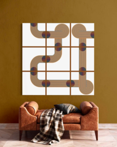 FLUJO 9 Cuadrado - VIBRANT CONNECTIONS by Justo Vera
